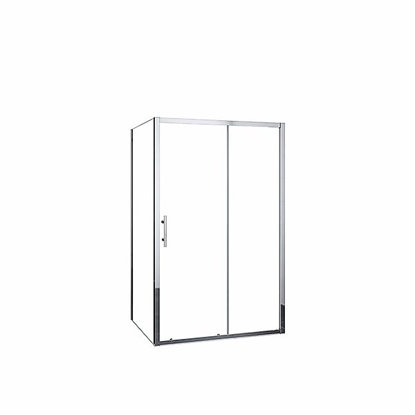 Duschparadies Schiebetür x Seitenwand 120 x 70 cm Duschkabine 5mm ESG Siche günstig online kaufen