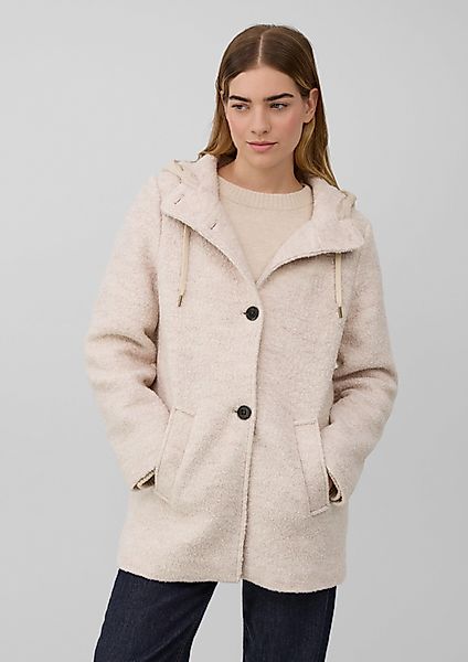 s.Oliver Funktionsmantel Bouclé-Jacke aus Wollmix mit günstig online kaufen