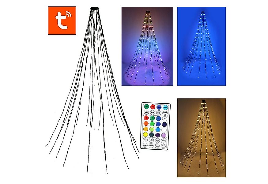 Arnusa LED-Lichterkette Smarte Weihnachtsbaumbeleuchtung RGB effekte und vi günstig online kaufen