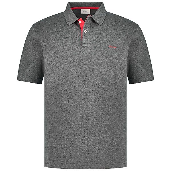 Gant Poloshirt mit Stretch Farbe anthrazit Größe: 3XL günstig online kaufen