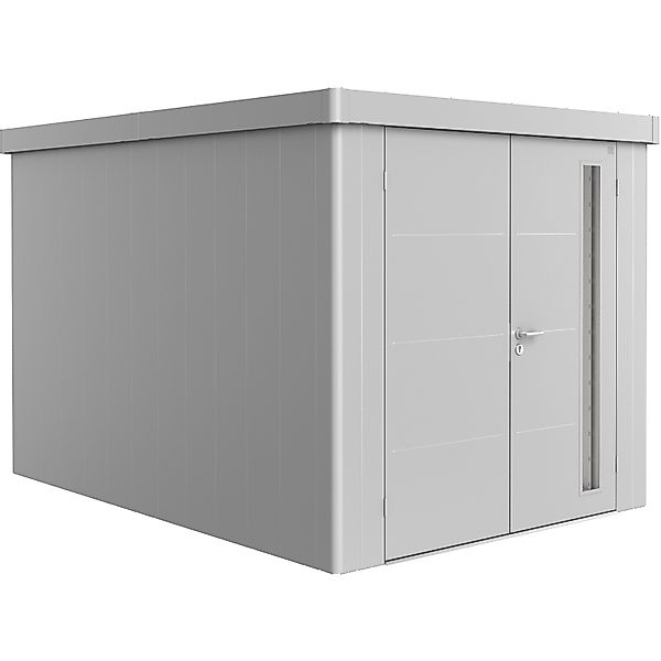 Biohort Gerätehaus Neo 4B Doppeltüre Silber-Metallic günstig online kaufen