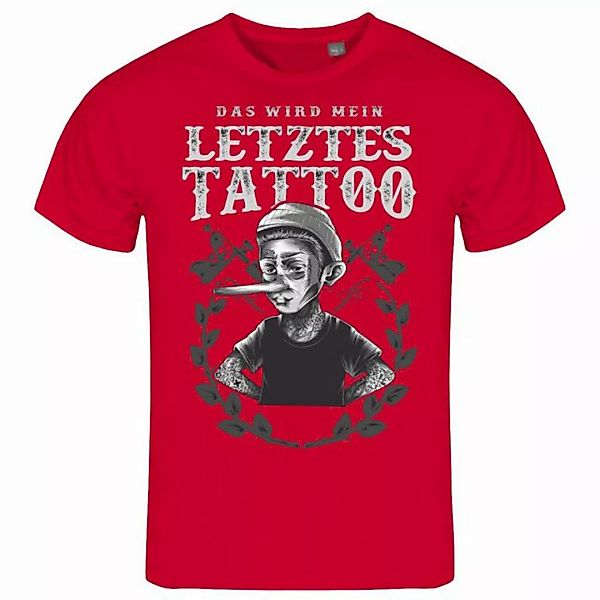 deinshirt Print-Shirt Herren T-Shirt Das wird mein letztes Tattoo Funshirt günstig online kaufen