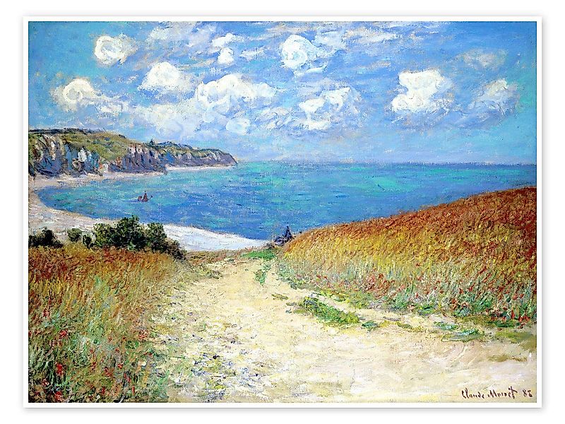 Posterlounge Poster Claude Monet, Strandweg durch günstig online kaufen