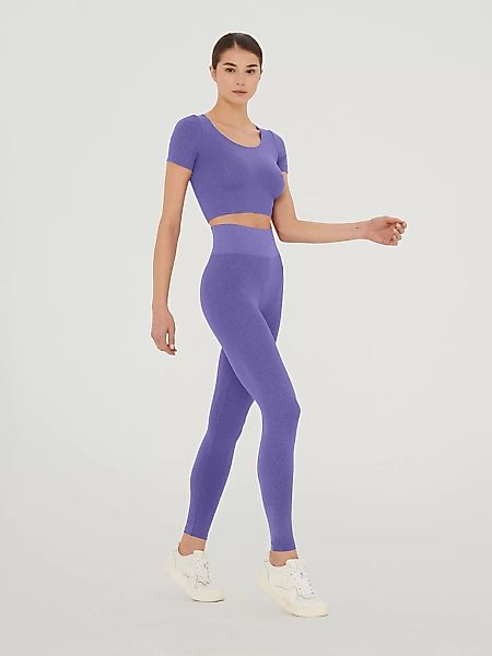 Wolford - Shiny Crop Top, Frau, ultra violet/light aquamarine, Größe: XS günstig online kaufen