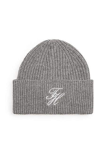 Tommy Hilfiger Beanie TOMMY SCRIPT CASHMERE aus Kaschmirmix mit gesticktem günstig online kaufen