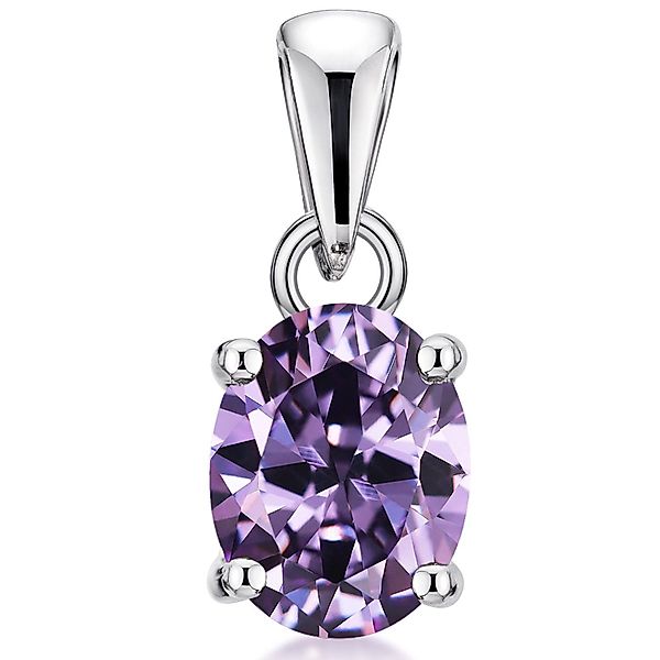 Materia Kettenanhänger Damen Amethyst Edelstein Lila günstig online kaufen