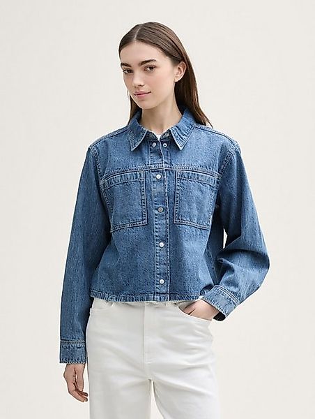 TOM TAILOR Denim Langarmbluse Boxy Fit Jeanshemd günstig online kaufen