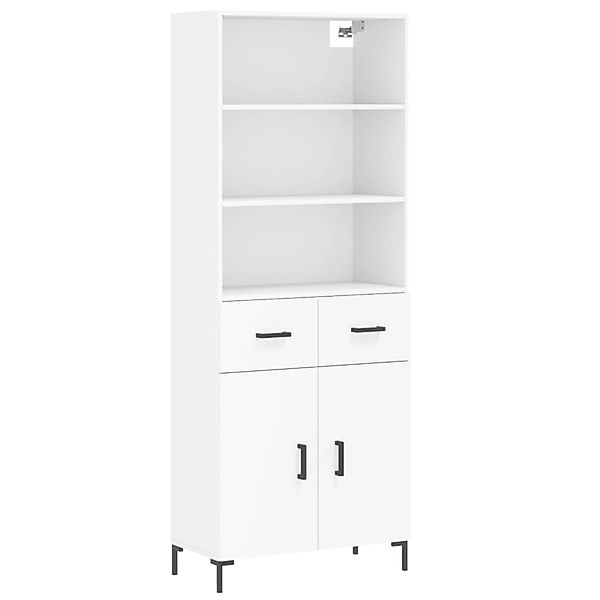 vidaXL Highboard Weiß 69,5x34x180 cm Holzwerkstoff 3200513 günstig online kaufen