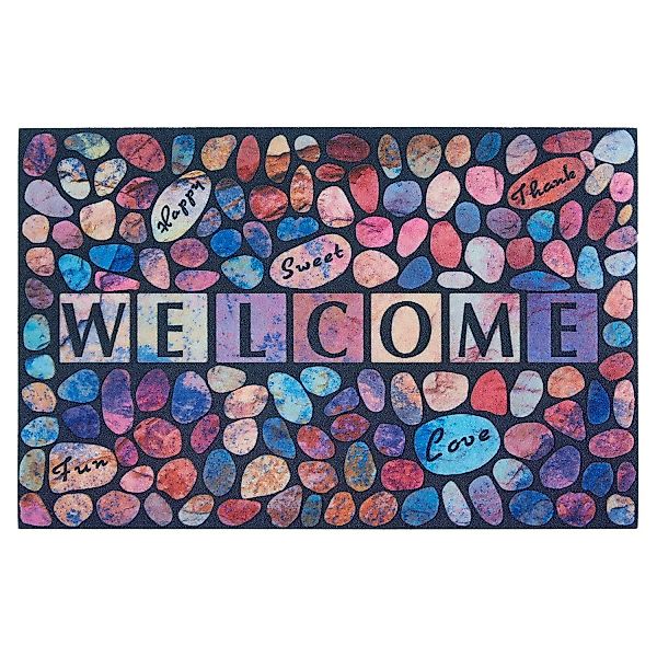 my home Fußmatte »Welcome Steine«, rechteckig günstig online kaufen