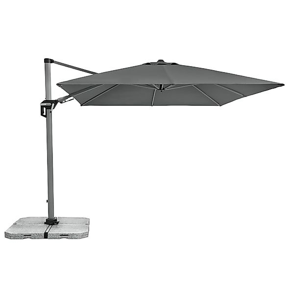 Doppler Ampelschirm Active 350 cm x 260 cm Anthrazit mit Kurbelmechanik günstig online kaufen