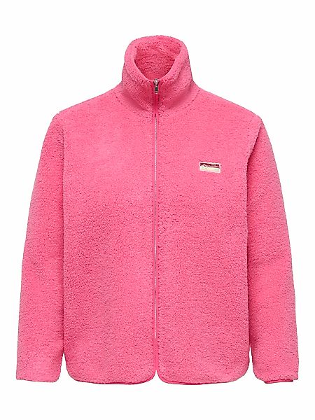 ONLY CARMAKOMA Plüschjacke "CARHOLLY TEDDY L/S ZIP SWT" günstig online kaufen