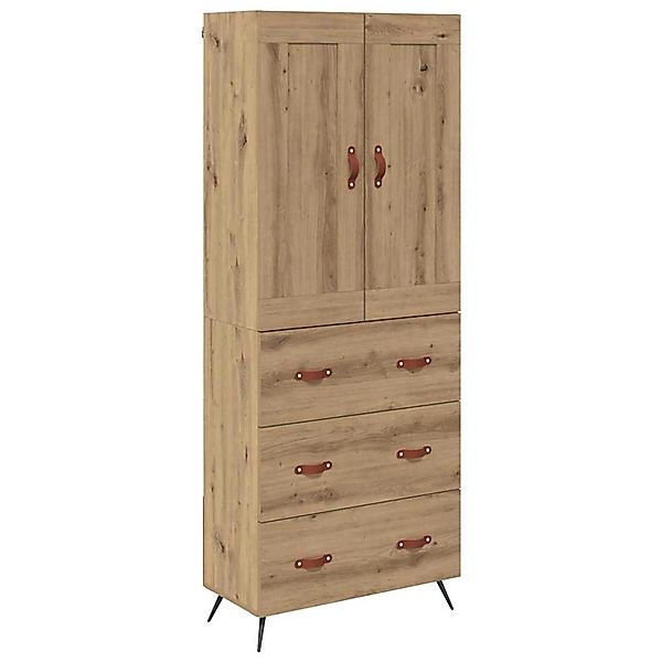 vidaXL Highboard Artisan-Eiche 69,5 x 34 x 180 cm Holzwerkstoff 3416027 günstig online kaufen