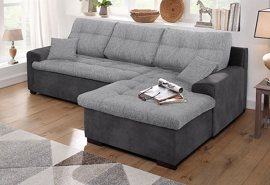 Home affaire Ecksofa »Föhr L-Form«, wahlweise mit Bettfunktion günstig online kaufen