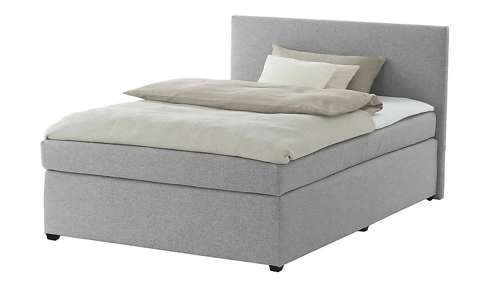Boxspringbett mit Matratze und Topper  H3 Duke ¦ grau ¦ Maße (cm): B: 127 H günstig online kaufen
