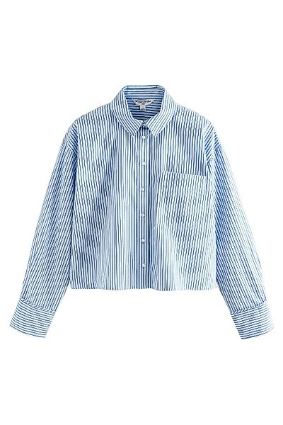Next Langarmhemd Verkürztes Oversized Fit Langarmshirt günstig online kaufen