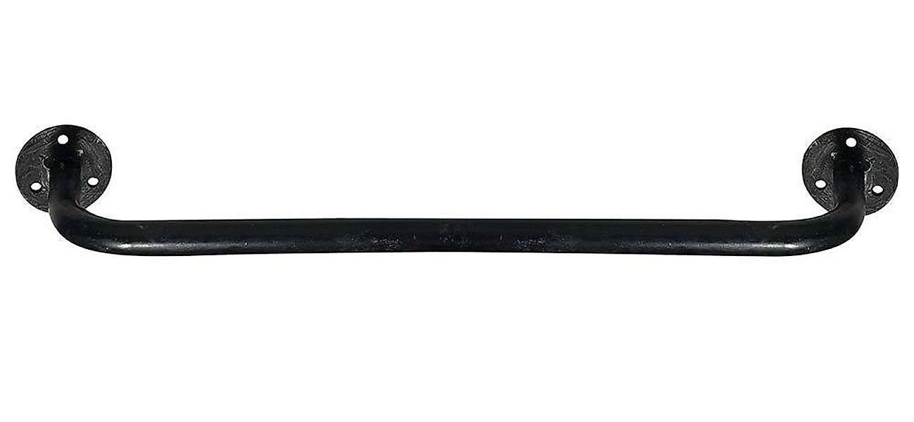 Handtuchhalter Schwarz Metall Handtuchstange Wandmontage Vintage-Stil 47cm günstig online kaufen