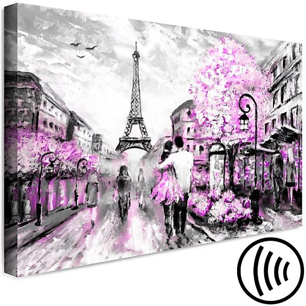 Bild auf Leinwand Colourful Rendez-Vous (1 Part) Wide Pink XXL günstig online kaufen