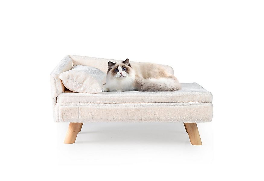 COSTWAY Tiersofa, Katzensofa, Katzenbett, mit 2 abnehmbaren Kissens günstig online kaufen