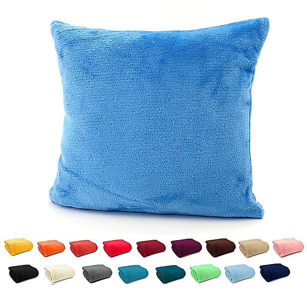 heimtexland Dekokissen Flanell Soft Kuschelkissen Plüsch Kissenbezug, super günstig online kaufen