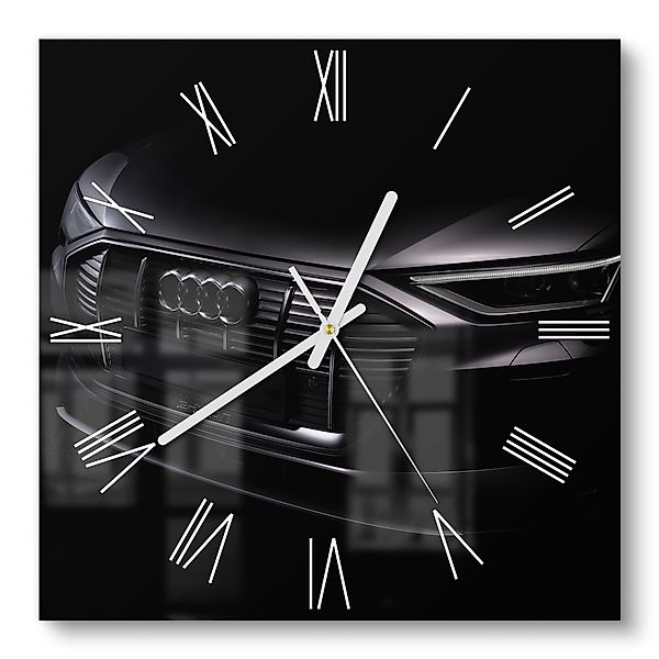 DEQORI Wanduhr 'Audi Frontalaufnahme' (Glas Glasuhr günstig online kaufen