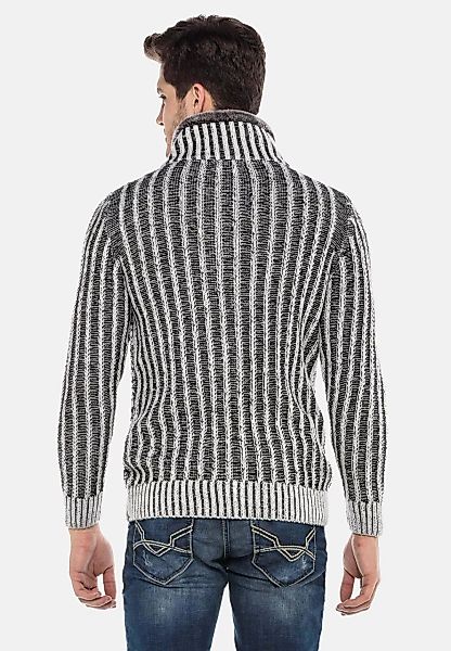 Cipo & Baxx Strickpullover "Pullover", (1 tlg.), mit Verschlussschnalle, CP günstig online kaufen