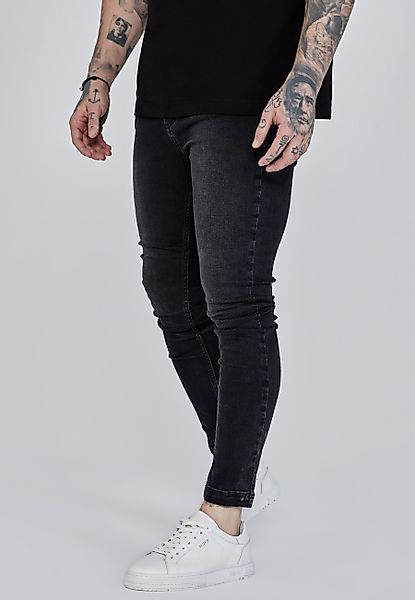 Siksilk Skinny-fit-Jeans SikSilk Herren Gewaschene Schwarze günstig online kaufen