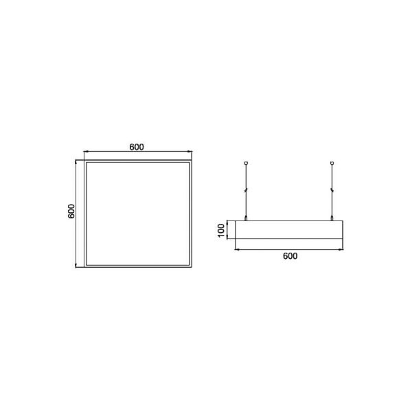 BRUMBERG LED-Hängeleuchte Biro Square on/off, schwarz, 4000K günstig online kaufen