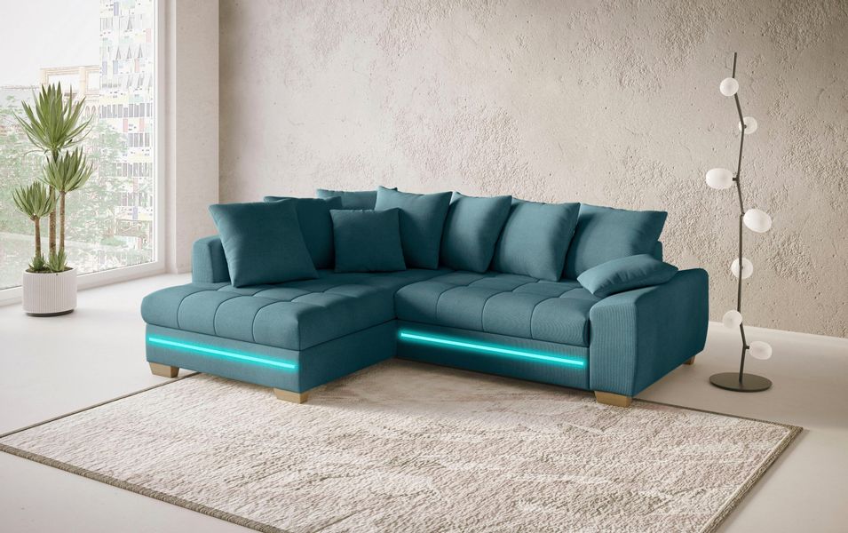 Mr. Couch Ecksofa "Nikita II, L-Form" mit RGB-LED Beleuchtung, wahlweise mi günstig online kaufen