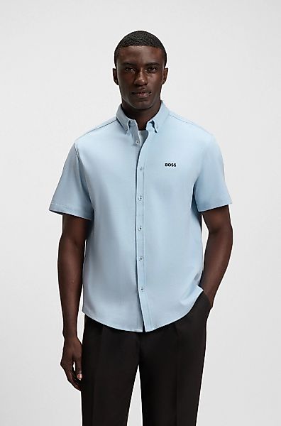 BOSS GREEN Kurzarmhemd "B Motion S", softe Baumwolle, Vier-Wege-Stretch, kn günstig online kaufen