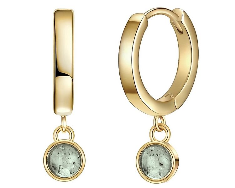 Glanzstücke München Paar Creolen gelbgold, aus Sterling Silber günstig online kaufen