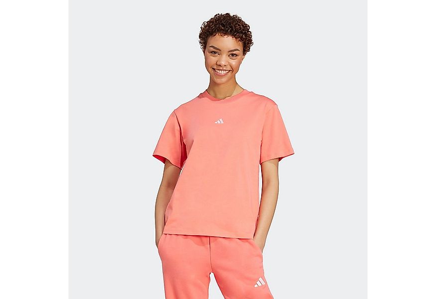 adidas Sportswear T-Shirt ESSENTIALS BAUMWOLL-, KLEINES LOGO Basic Design, günstig online kaufen