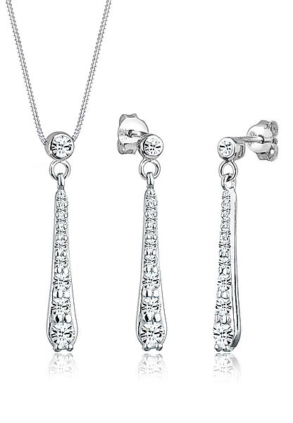 Elli Schmuckset Kristalle Weiß 925 Sterling günstig online kaufen