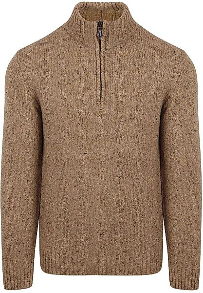 Suitable Half Zip Pullover Donnegal Tweed Eco Wool Beige - Größe M günstig online kaufen