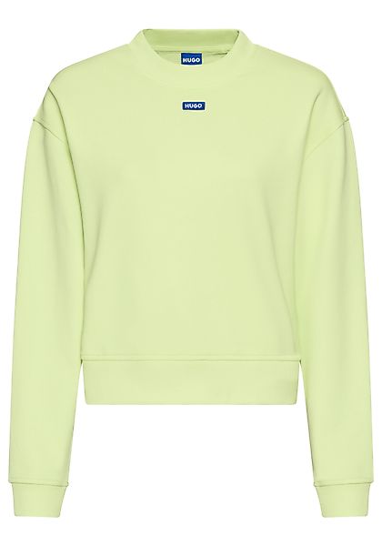HUGO Blue Sweatshirt Delessa mit Logoaufnäher günstig online kaufen