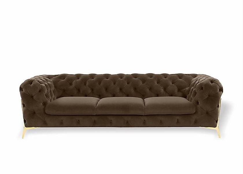 JVmoebel Sofa Chesterfield 3 Sitzer Couch Polster Textil Couchen Sitz Wohnz günstig online kaufen