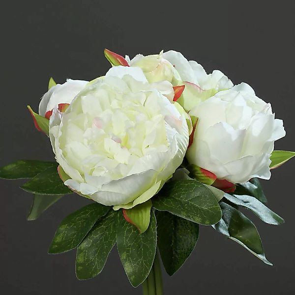 Kunstblume Päonien-Bouquet 20cm cream günstig online kaufen