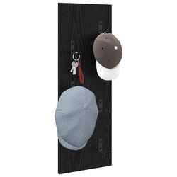 vidaXL Regal Wandmontierter Kleiderständer Schwarze Eiche günstig online kaufen