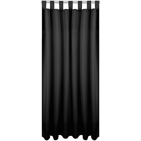 Bestlivings Dekoschal Ellen Schlaufen 140 cm x 245 cm Schwarz günstig online kaufen