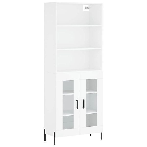 vidaXL Highboard Weiß 69,5x34x180 cm Holzwerkstoff 3189325 günstig online kaufen