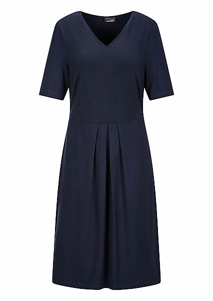 GOLDNER Jerseykleid "Viskosekleid mit Kellerfalten" Ohne Taschen stretchbeq günstig online kaufen