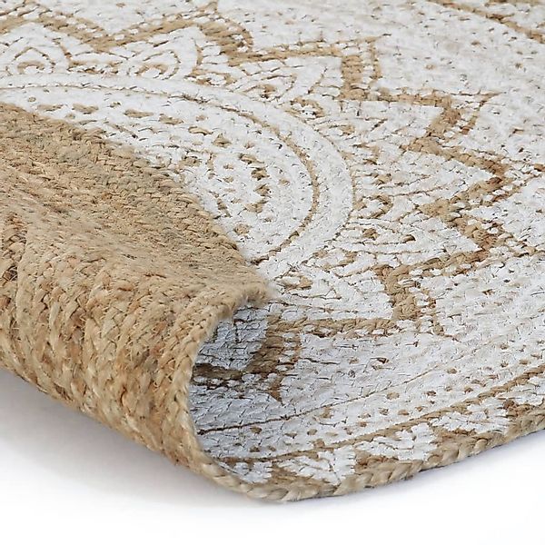 furnicato Teppich Jute Geflochten Bedruckt 180 günstig online kaufen