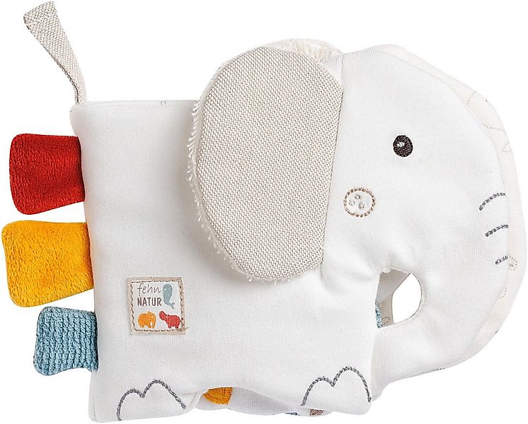 Fehn Greifspielzeug fehnNATUR, Stoffbuch Elefant, Enthält Bio-Baumwolle günstig online kaufen