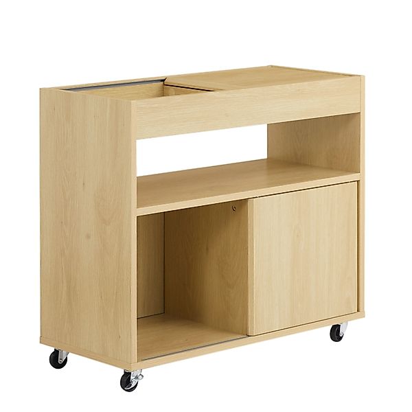SoBuy Beistelltisch Couchtisch mit Rollen Druckertisch Aktenschrank FBT152- günstig online kaufen