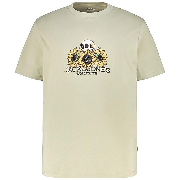 Jack&Jones T-Shirt mit Motiv-Print Farbe oliv Größe: 7XL günstig online kaufen