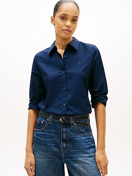 Tommy Hilfiger Hemdbluse STRETCH REGULAR LS SHIRT mit gesticktem Tommy Hilf günstig online kaufen