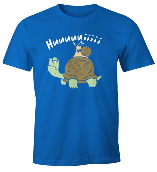 MoonWorks Print-Shirt Herren T-Shirt Schildkröte Schnecke günstig online kaufen