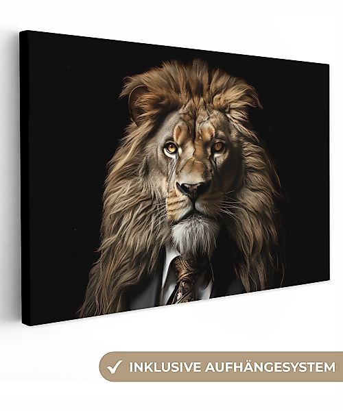 OneMillionCanvasses® Leinwandbild Löwe - Porträt - günstig online kaufen