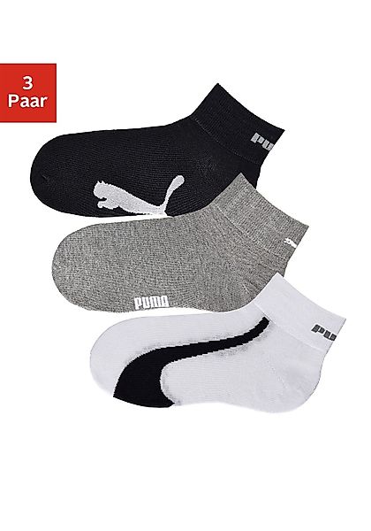 PUMA Kurzsocken "PUMA UNISEX LIFESTYLE QUARTER 3P", (3 Paar, 3 Paar), mit k günstig online kaufen