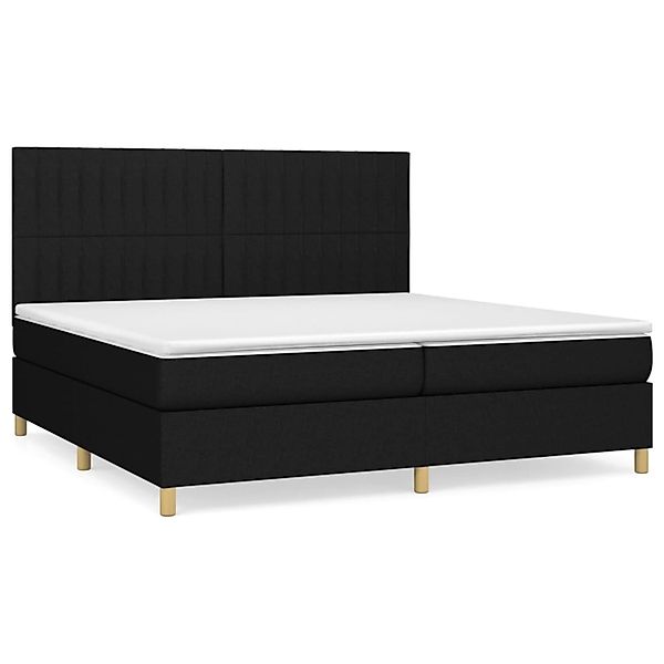 vidaXL Boxspringbett mit Matratze Schwarz 200x200 cm Stoff 3142523 günstig online kaufen