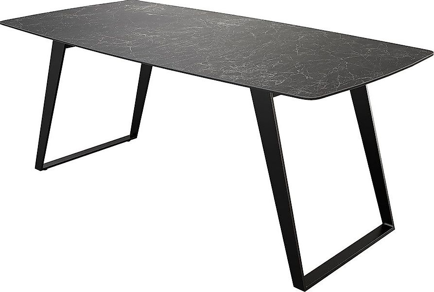 DELIFE Esstisch Edge, Bootsform Keramik Laminam® günstig online kaufen